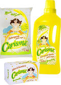 Carisma Laundry Cleaning Set — Powder, Liquid & Bar Soap (Pack of 3)
