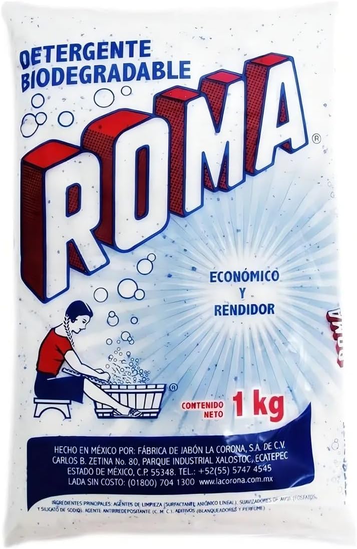 Roma Powder Laundry Detergent — Stain Remover, 1 kg